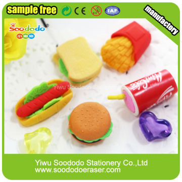 Western Food Shaped Wacky Eraser,Stationery Wholesale