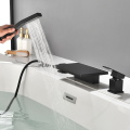 New Design Deck Mounted Waterfall Bathtub Faucet