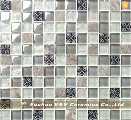 Marble crystal glass stone mosaic