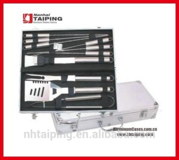 Barbecue Kit Kitchen Kit Knife Case Silver Tool Kit Aluminium Tool Case