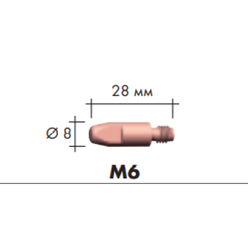 Binzel 140.0051 Kontakt E-CU