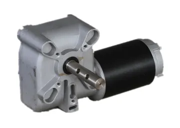 ZJD8025 brushed dc gear motor/ permanent magnet 12V dc gear motor with worm gearbox 80mm