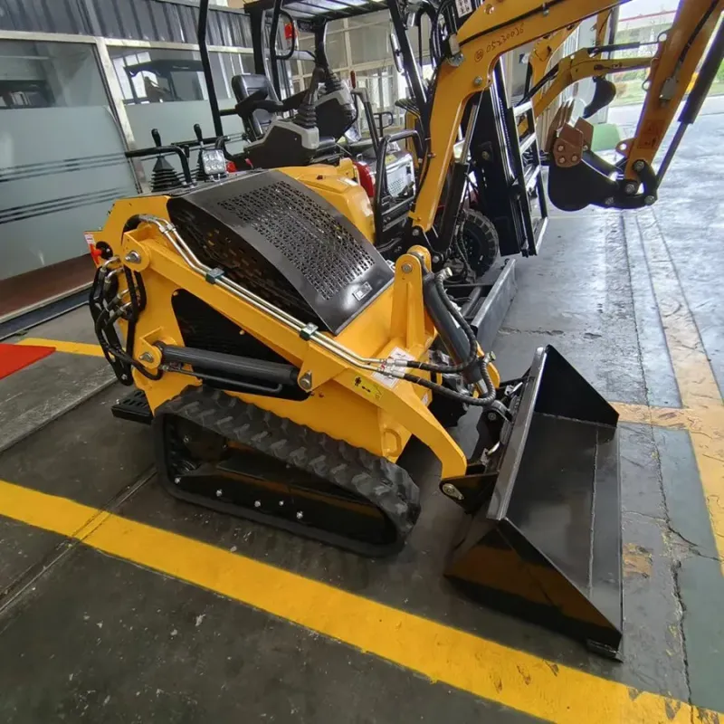 Mini Skid Steer Loader with Trencher Attachment