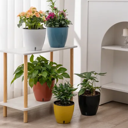 Self-watering Plastic Flower Pot