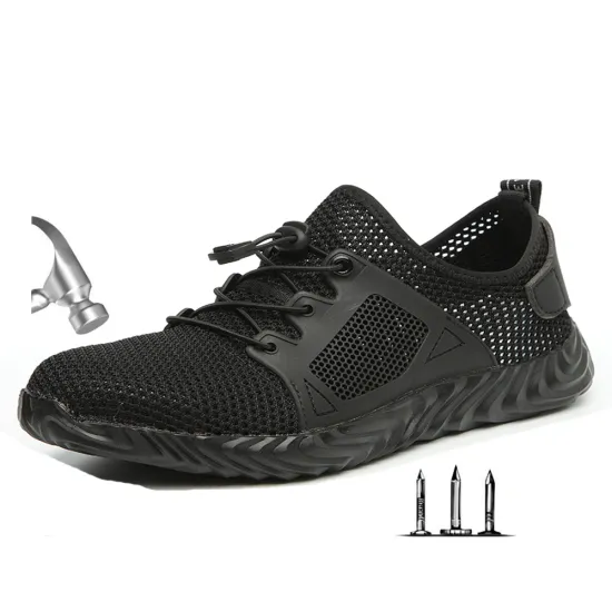 Summer Men's Breathable Steel Toe Cap Protective Anti Smashing Work & Safety Shoes Men Puncture Proof Indestructible