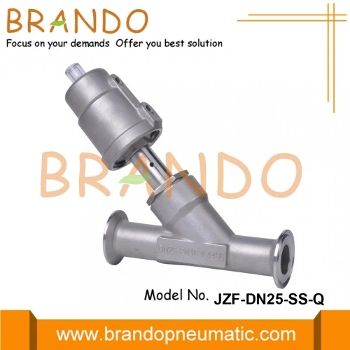 1'' Inch PNEUMATIC SS SANITARY ANGLE SEAT VALVE With TRI CLAMP FITTING DN25