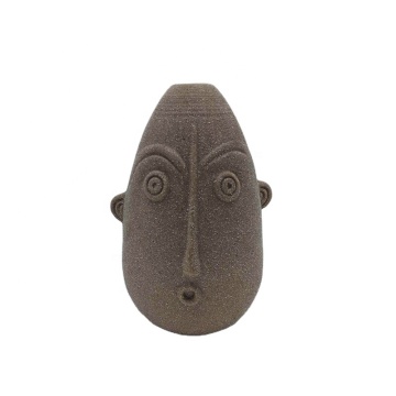 Ceramic Vase with Human Face Design for Wedding Decor