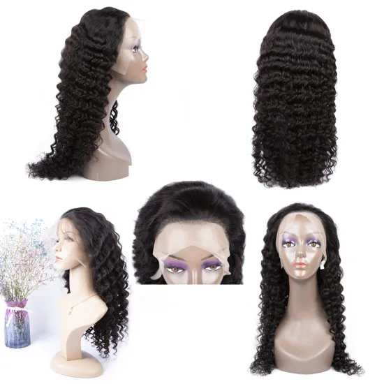 Grade 10a 26Inch 28Inch Loose Deep Wave Raw Virgin Mink Brazilian Unprocessed Human Hair Full Lace Wigs Vendor