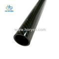 Tubo de tubo de tubería de fibra de vidrio de carbono brillante de 3k 2x2
