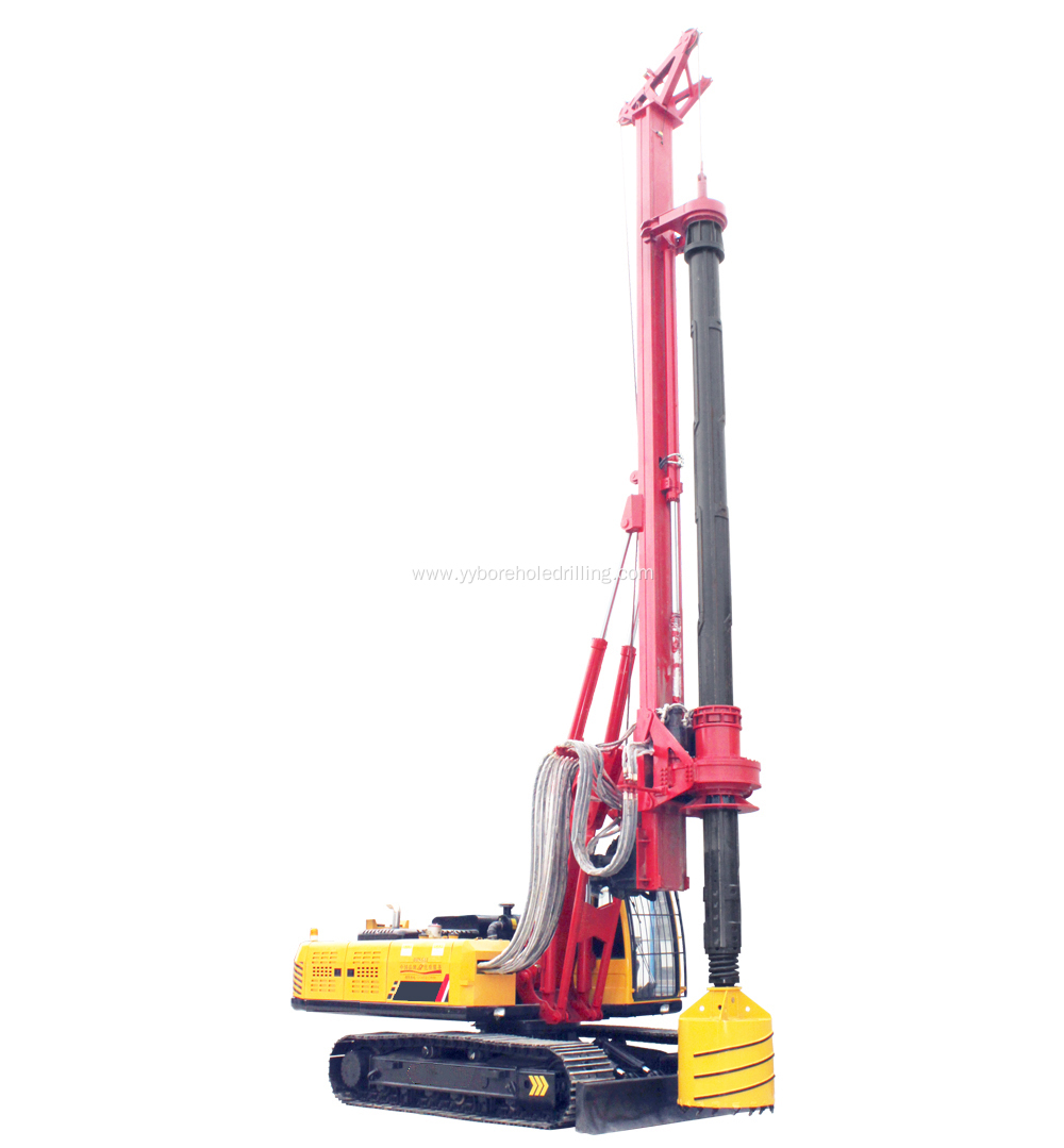 Borehole 500-1600mm Kelly Bar Rotary Auger Drilling Rig