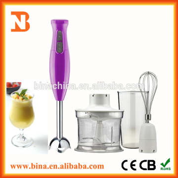 CE, GS,LFGB certificated plastic 2 speed stick blender
