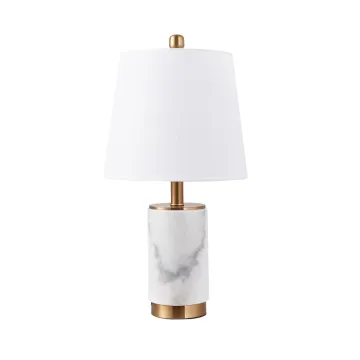 Modern Simple Marble Table Lamp: Enhancing Style in Your Study, Bedroom, Living Room, and Hotel Spaces