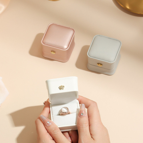 Soft high level PU Leather Necklace Ring Box