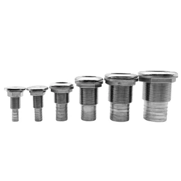 Factory Outlet 316 Stainless Steel Thru Hull with Hose Fitting for Boats