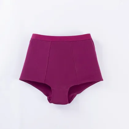 Ladies Pure Cotton Plus Size Solid Color Boxers