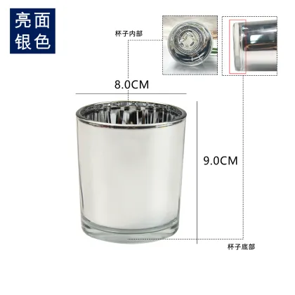 Schillernde Leere Glas Becher