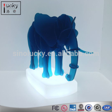 Acrylic Luminous Ice Blocks White Color Toy Showcase