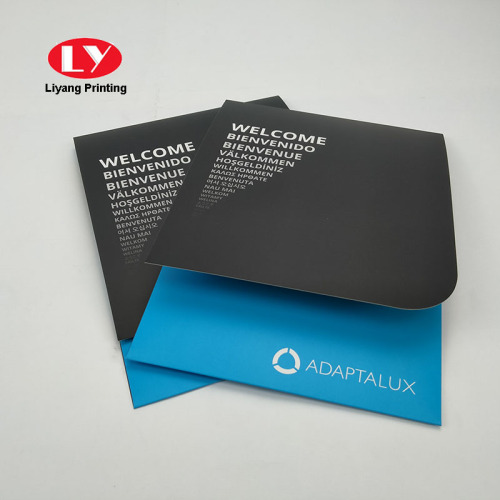 Custom Pocket Paper Presentation Folder with Logo