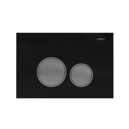 Toilet Front Push Plate Dual Buttons White for Concealed Cistern