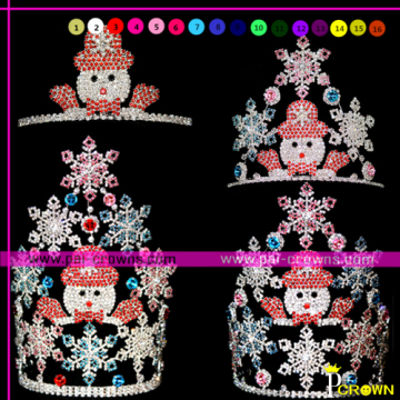 2014 New snowman pageant crowns tiaras for sale