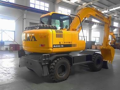 0.35 Bucket Capacity CE Certificate Whee Excavator Dls100-9A