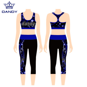 Cropped Bukser Yoga vest cheerleading uniformer