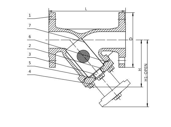 DIN Y STRAINER DRAWING 