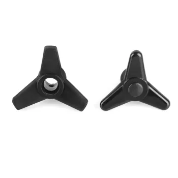 Factory Customization Black Triangle Plastic Screw Lobe Knob