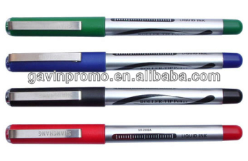 Plastic liquid free ink roller ball pen