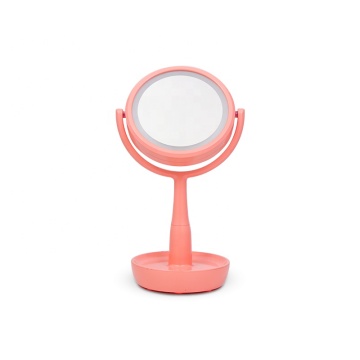Specchio per trucco Bluetooth di alta qualità da 6 pollici con luci a LED e ingrandimento 1x/5x