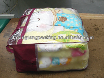 Brand high quality cheap clear pvc plastic bag for blanket