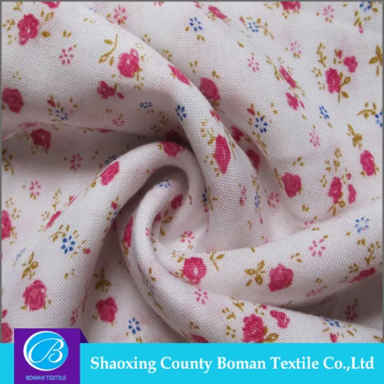 Textile fabric supplier Top-end Elegant Colorful floral print rayon fabric