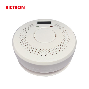 Led digital display cheap price conventional optical fire alarm co alarm with combination smoke detector and carbon monoxide