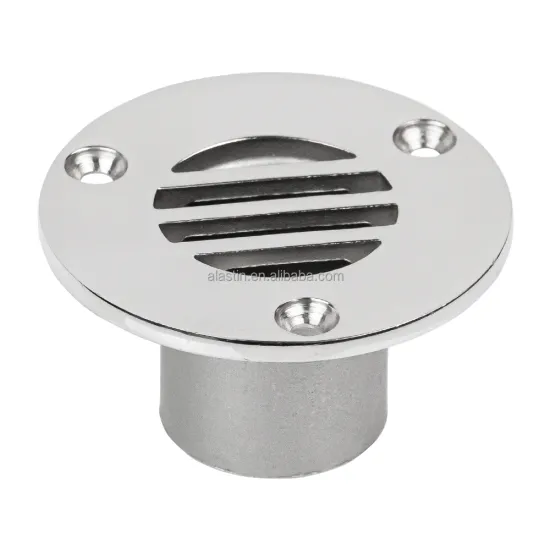316 Stainless Steel Thru Hull Deck Drain Scupper Fittings for Boats