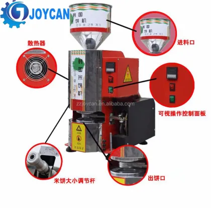 Crispy Rice Cracker Chips Cake Making Machine