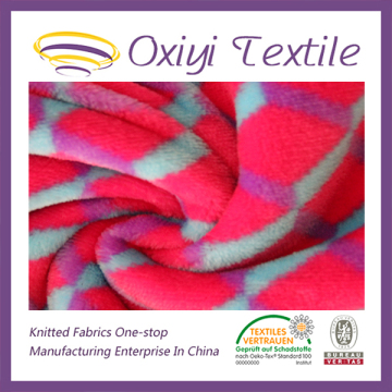 printed double-sided flannel for garment