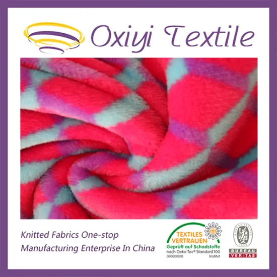 printed double-sided flannel for garment