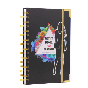 Özel Günlük Baskı Tasarımı Spiral Planlayıcı Defter