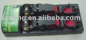 red PP ratchet straps with hook gs