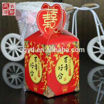 Traditional Chinese characteristics wedding candy paper box