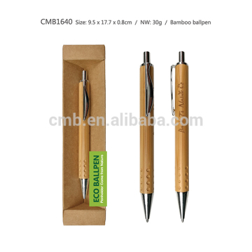 Natural Business Environmentally Friendly Bamboo Pens in Gift Box