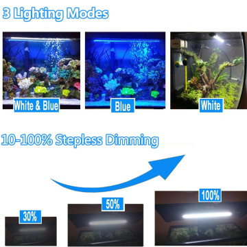 13,2W Dimmerable Fultable Aquarium Aquarium Fish Tank Light