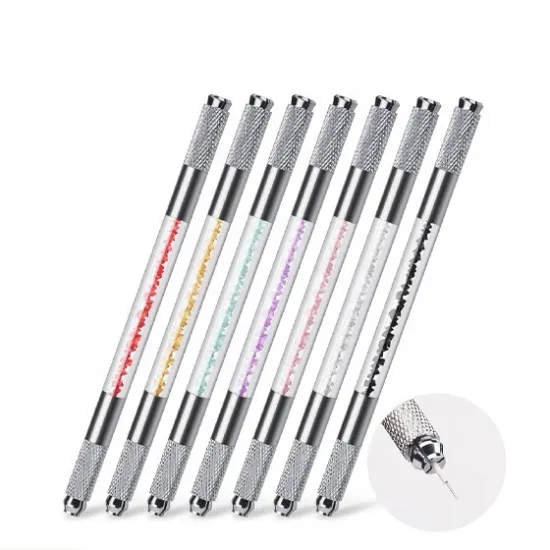 Microblading Supplies: Double-Ended Manual Tattoo Pen, Microblade, and Microblading Pen for Eyebrow Artistry