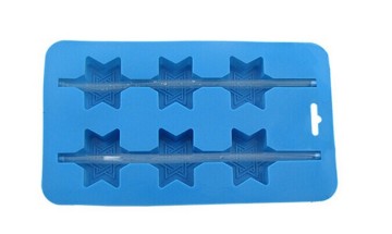 100% Food Grade Star Shape Silicone Ice Cube Tray For Cake Mold