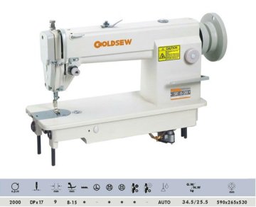 SR 6-28 single needle compound feed lockstitch sewing machine