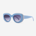 Dilated Round Acetate Unisex Sunglasses