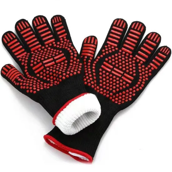 Extreme Heat Resistant BBQ Grill Gloves (OEM 932F) - Custom Label Barbecue Oven & Handschuh on Sale