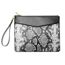 Fashion Trendy Women&#39;s Snakeskin Retro Retro Zipper Sac