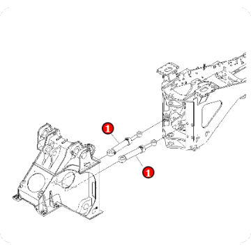 Loader WA900L-3 steering cylinder assembly 707-01-07610/707-01-1181