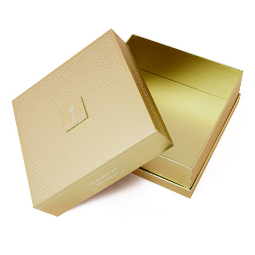 Luxury Empty Packaging Gold Gift Box